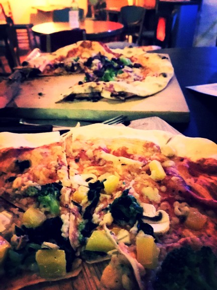 Vegan pizzas at Pizza LAB. Photo: Tayyibe Armagan