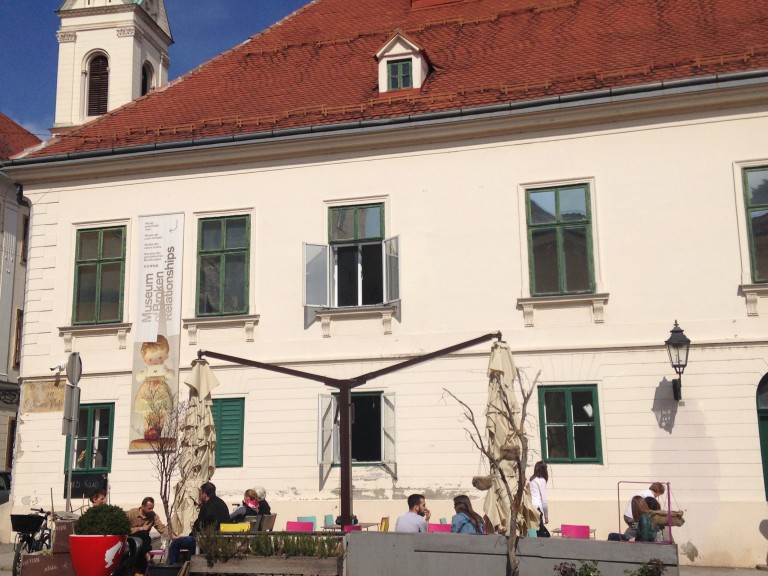 The façade of the Museum of Broken Relationships, Zagreb Upper Town. Photo: Ana Ribeiro