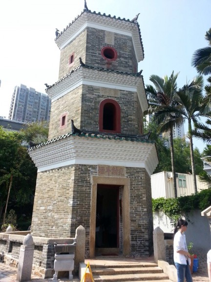 Tower along the Ping Shan Heritage Trail, Hong Kong. (Photo: Helena Flam)