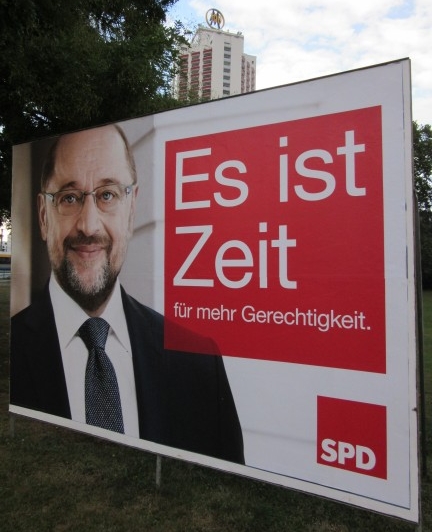 The SPD and its leader, Martin Schulz: “It is time for more justice." (Photo: Maximilian Georg)