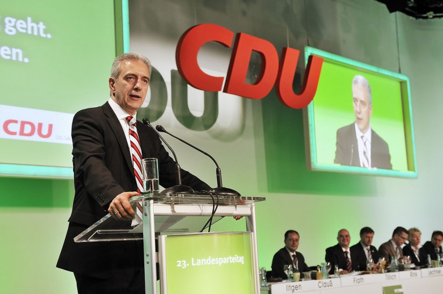 Stanisnaw Tillich, CDU, (former!) Prime Minister of Saxony. (By Frank Grätz / BLEND3 - CDU Sachsen, CC BY-SA 3.0)