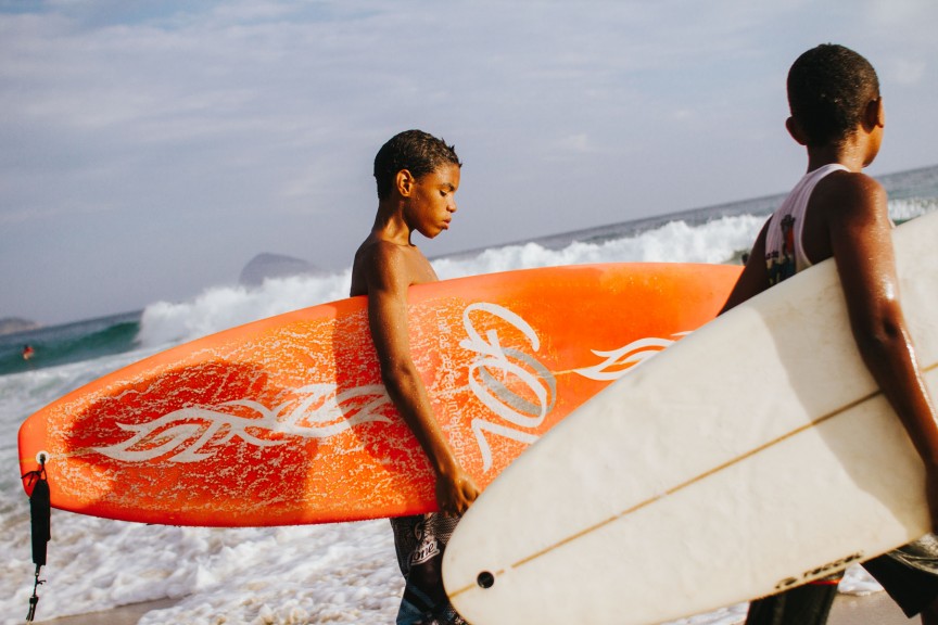 Surfer boy in Rio de Janeiro. (Photo: Kay Fochtmann)