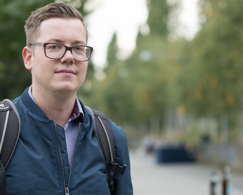 Portrait of Martin Meißner, the blogger behind Dunkel. Dreckig. Reudnitz. (Photo: Stefan Hopf)