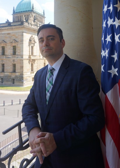 Timothy Eydelnant in Leipzig. (Photo courtesy of US State Department)