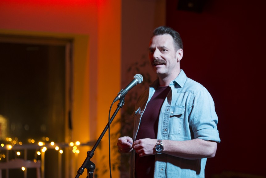 Peter Seaton-Clark hosts our Cocktail Open Mic. (Photo: Kate Hiller)