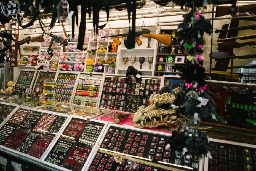 Goth Fest merchandise at Agra. Photo: Erik Braga