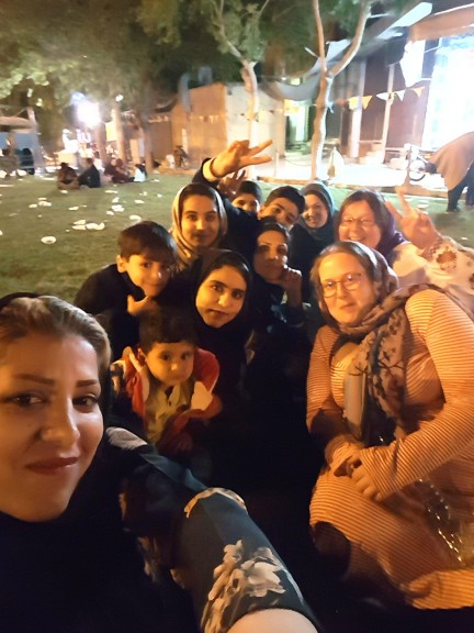The author's favourite selfie in Isfahan, on Imam Madhi holiday. Photo © Anne-Coralie Bonnaire