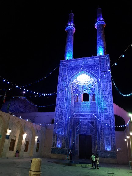 The Jameh Mosque in Yazd. Photo © Rébecca Bonnaire