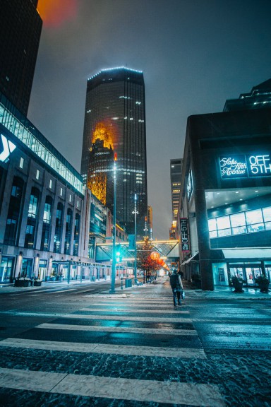 man walking on the pedestal lane