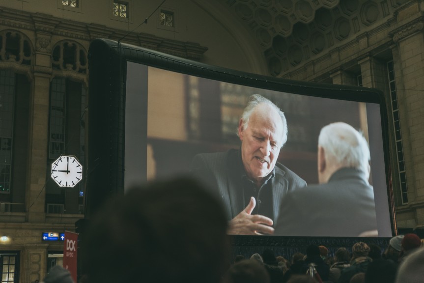 "Meeting Gorbachev" in Hbf Osthalle, 29 Oct 2018. (Photo: Justina Smile Photography)