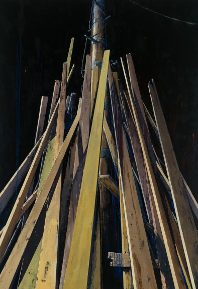 Katrin Heichel, Scheitern (Connection), 2013 210 x 300 cm | oil and egg tempera on canvas