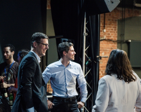 LeipGlo Job Fair on stage, after TK Startup Pitch Contest. Photo: Justina Smile Photography)
