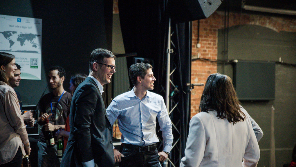 LeipGlo Job Fair on stage, after TK Startup Pitch Contest. Photo: Justina Smile Photography)