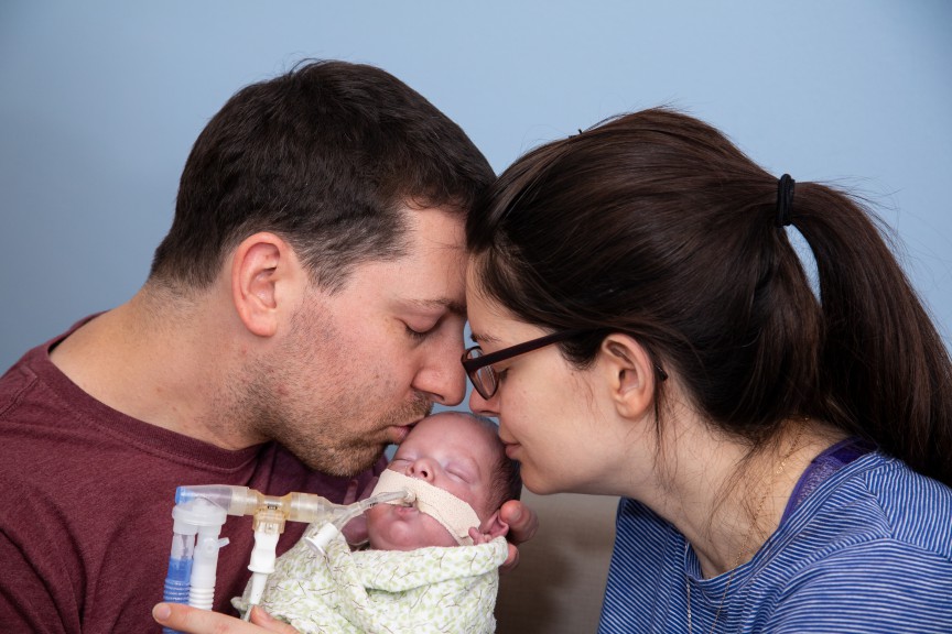 Aaron and his parents, Craig and Becky. (Photo: Michael Anderson)