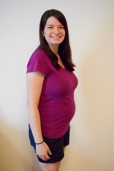 Becky Markovitz's 6-month baby bump.