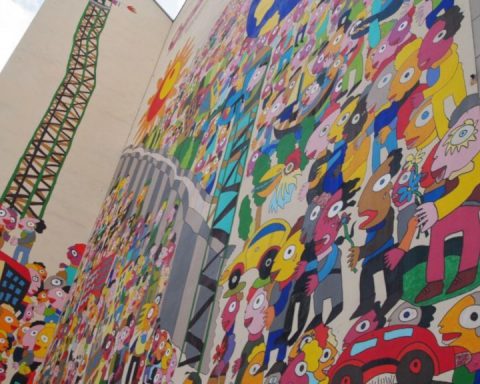 Urban art in Leipzig by Michael Fischer. (Photo: maeshelle west-davies)