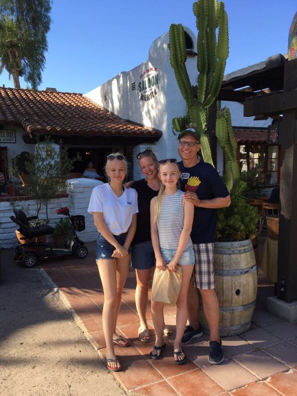 The Garrett family: Crister, Claudia, Kajsa, Sanna. (Photo courtesy of family)