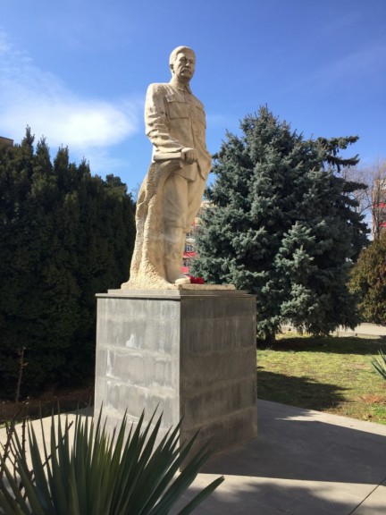 Statue of Stalin in his birthplace