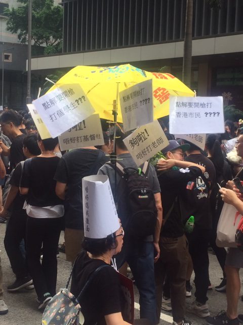 Sunday protests in HK