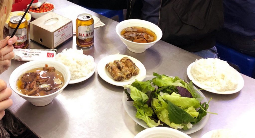 Eating one's way through Hanoi