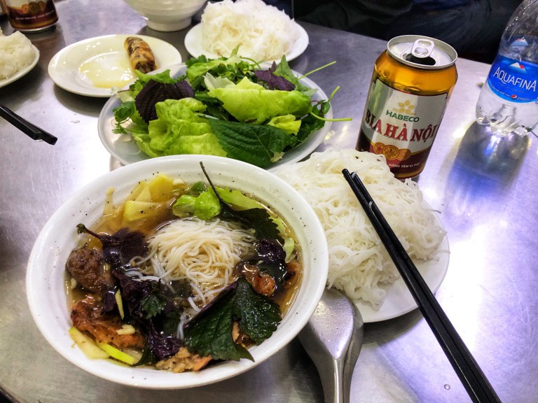 Eating one's way through Hanoi