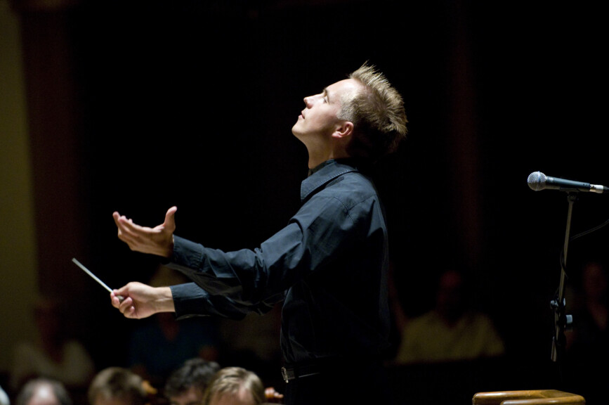 Conductor Vasily Petrenko at concert performance in Liverpool, White Nights - photo courtesy of Mark McNulty