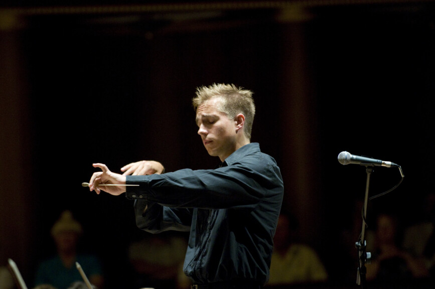 Conductor Vasily Petrenko conducting - photo courtesy of Mark McNulty