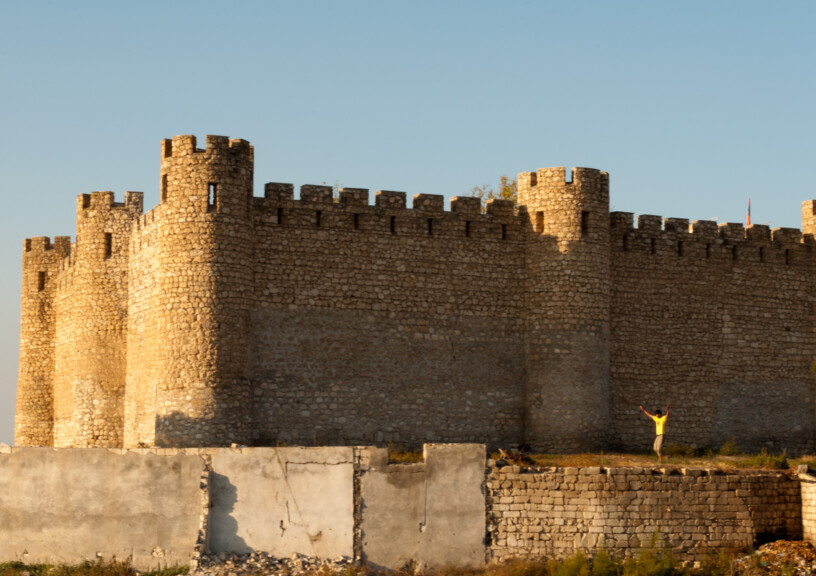 Shahbulag Castle, an 18th century fortress located near the razed city of Agdam