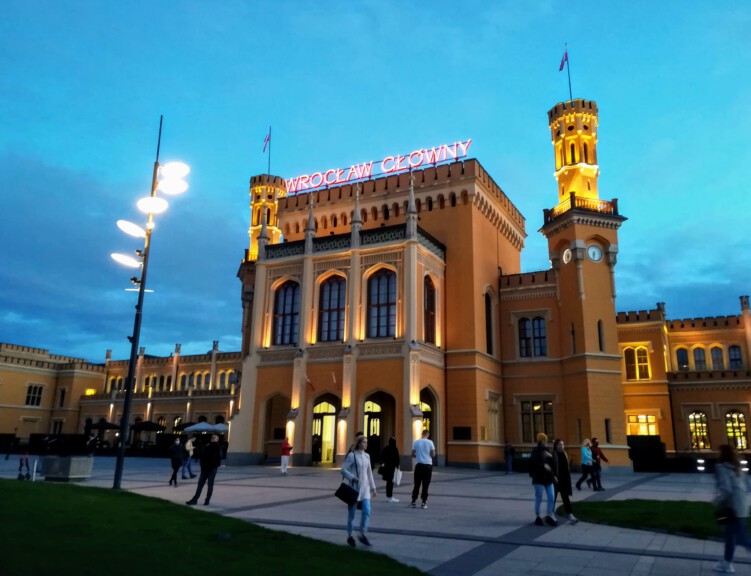 The central station at Wrocław