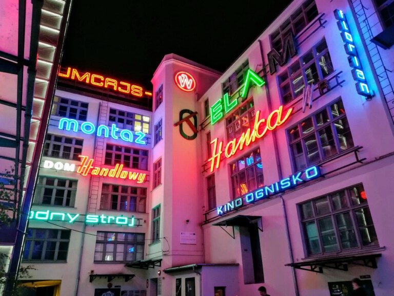 neon lights at Ulica Ruska