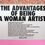 Guerrilla Girls at SheBAM! gallery, photo courtesy of gallery