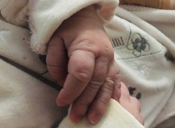 infant hand