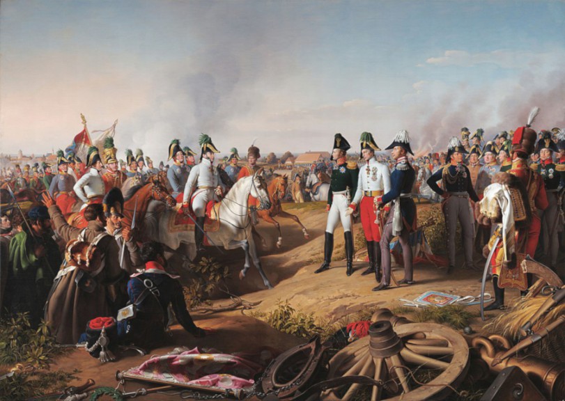 Painting of battle of Leipzig