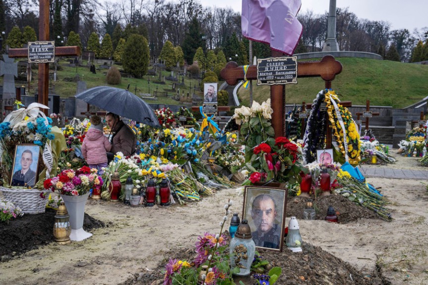 Gravesite with flowers