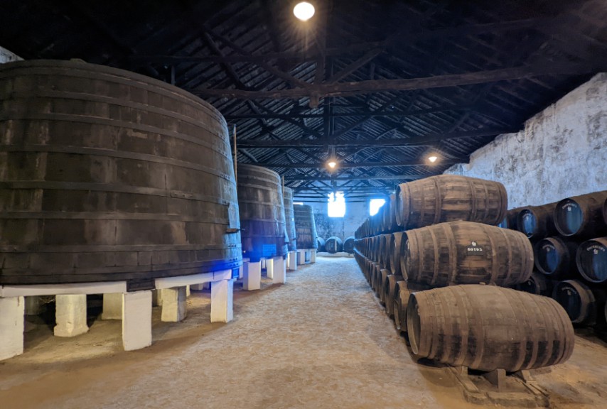 wine barrels