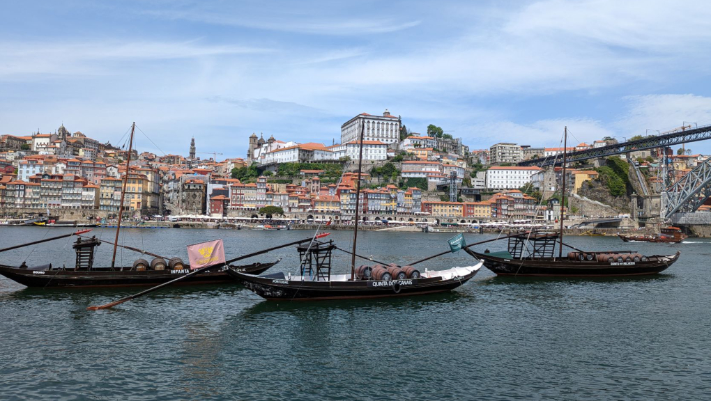 Boats in Porto harbour