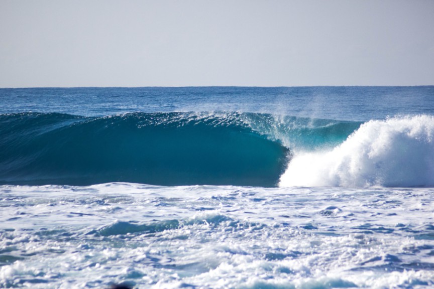 Wave breaking, Durban, South Africa