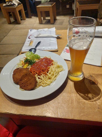 Auberginenschnitzel at Moritzbastei Leipzig