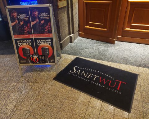 Entrance to Kabarett Theater Sanftwut in Leipzig's Mädler Passage, 29 September 2024. Photo: Ana Ribeiro