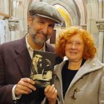 Rolf Ableiter (Field Commander C) and Jane Whyatt (for LeipGlo) stand inside Peterskirche after their interview on November 8th, 2024. Photo: Ana Ribeiro